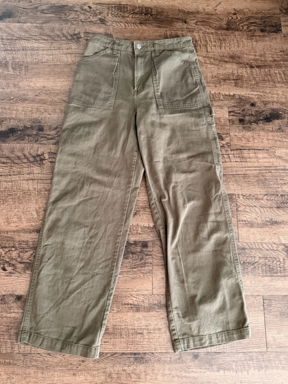 Olive Green Utility Cargo Pants